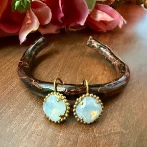 NWOT Sorrelli Handcrafted Cushion Cut French Wire Drop Earrings